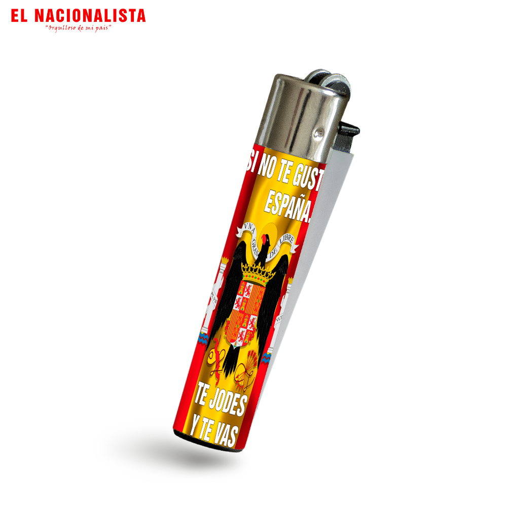 Mechero Clásico SI NO TE GUSTA ESPAÑA TE JODES Y TE VAS – Encendedor SI NO TE GUSTA ESPAÑA TE JODES Y TE VAS