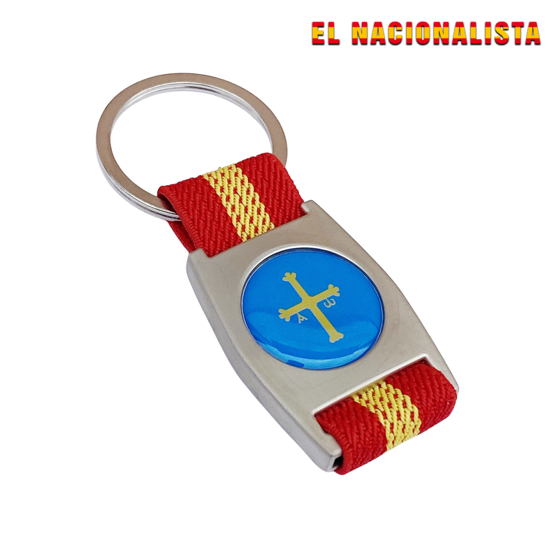 Llaveros: Llaveros de Asturias con cinta elástica
