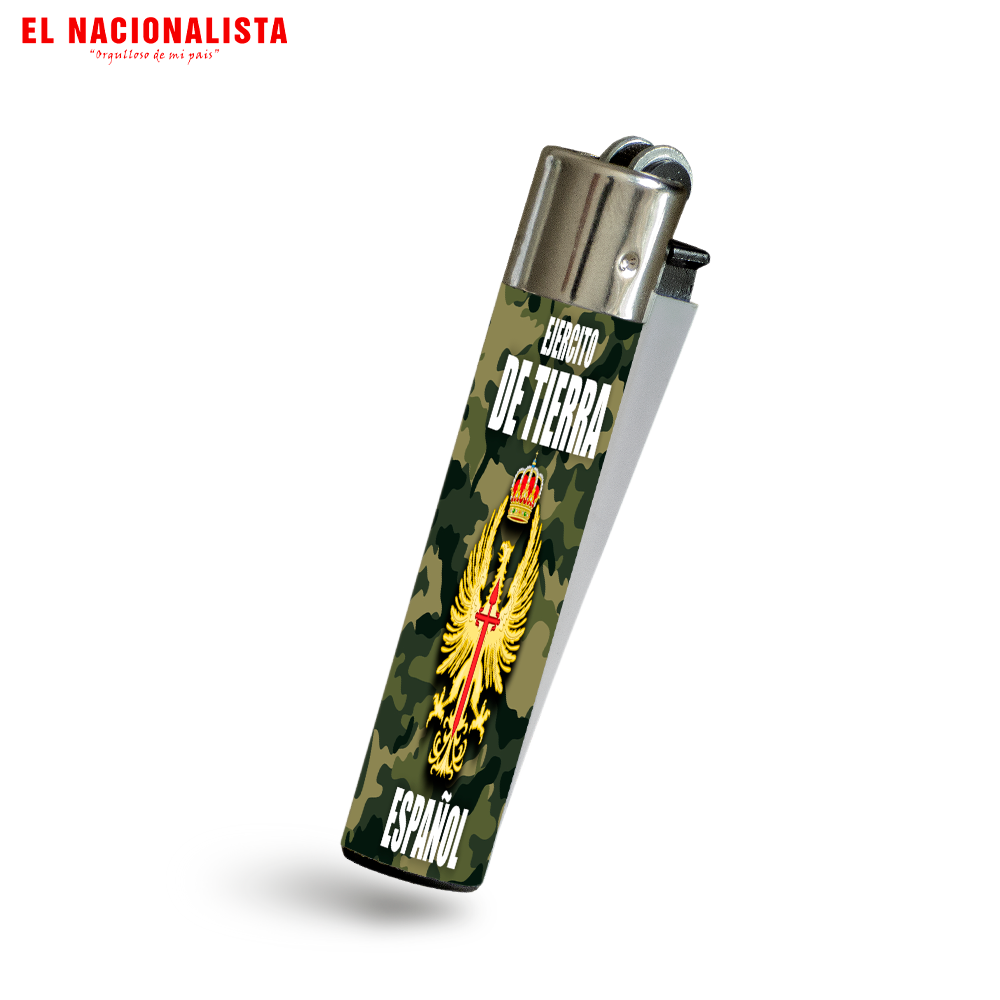Mechero Clásico Ejército de Tierra Español – Encendedor con Emblema del Ejército de Tierra