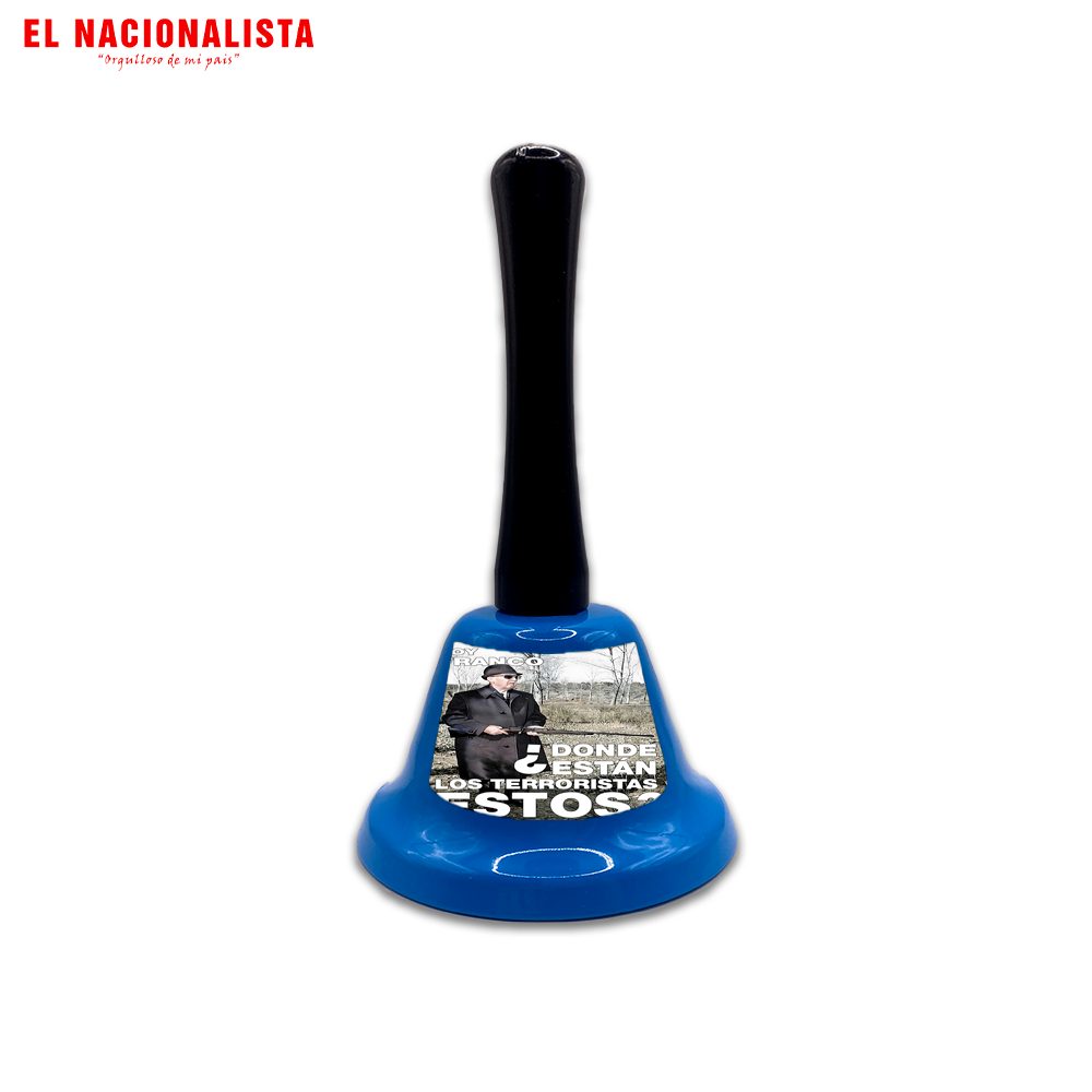 Campana Decorativa Soy Franco donde están los Terroristas – Toque Clásico Soy Franco donde están los Terroristas