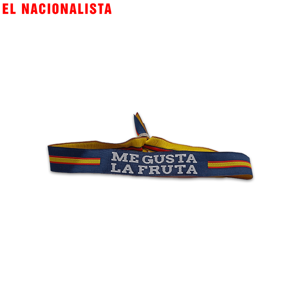 Pulsera Me Gusta la Fruta – Azul Bandera España