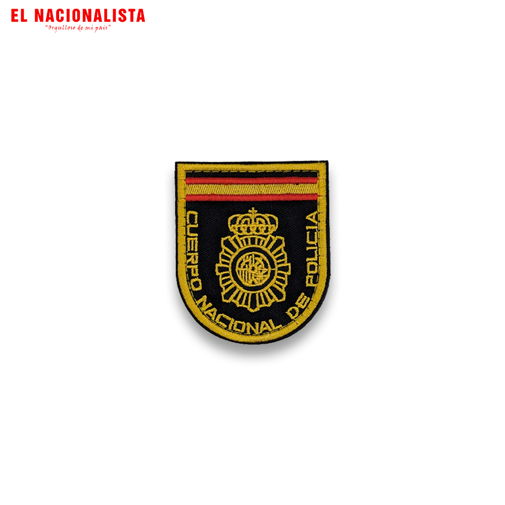 Parche Táctico Bordado CNP con Velcro – Emblema Policía Nacional y Bandera