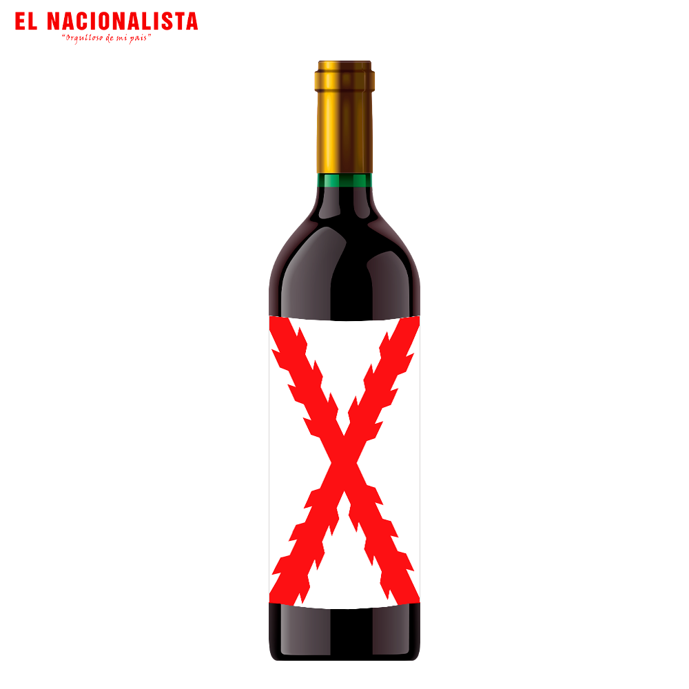 Botella de Vino Dorado Soy Facha – Edición Especial Orgulloso de mi País