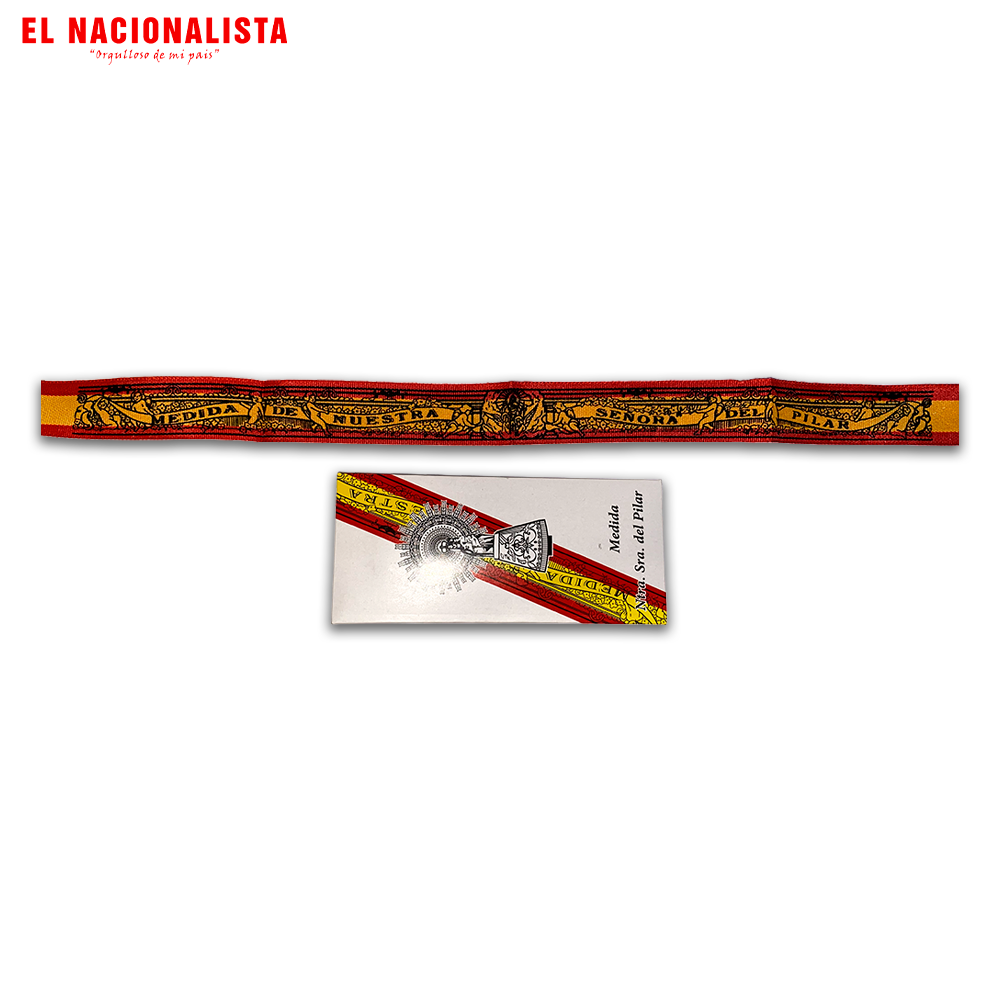 Pulsera Bordada Madrid – Bandera España Rojo y Amarillo