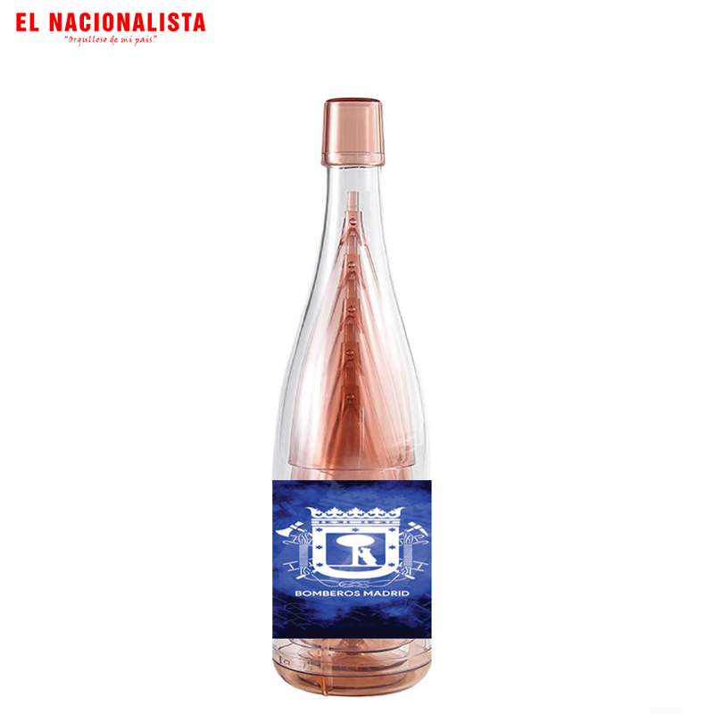 Kit de Vasitos en Botella Bomberos Madrid – Set de Brindis con Escudo Oficial