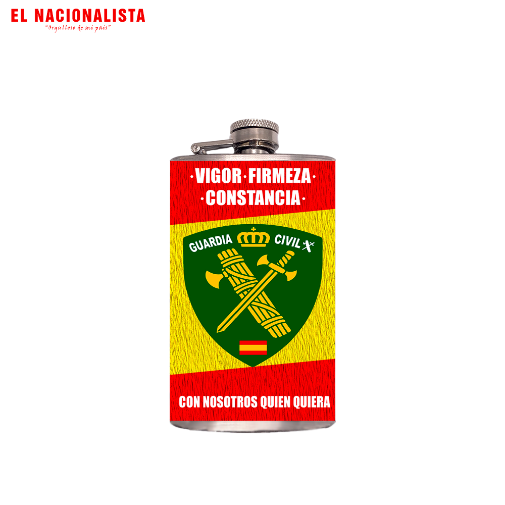 Petaca Metálica Guardia Civil – Licorera de Bolsillo Guardia Civil