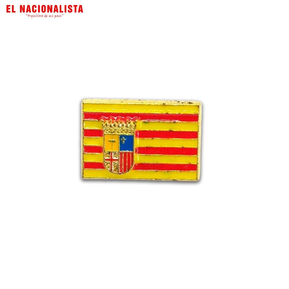 Pin Bandera Aragón – Escudo con Barras
