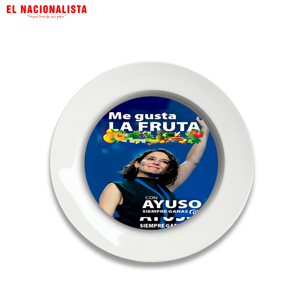 Plato Decorativo Ayuso – Plato de Cerámica Me Gusta la Fruta