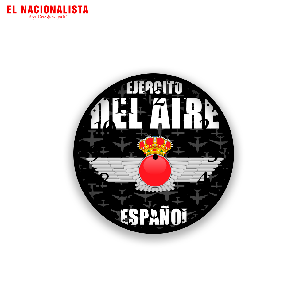 Reloj de Pared Redondo Ejército del Aire Español – Reloj con Emblema del Ejército del Aire