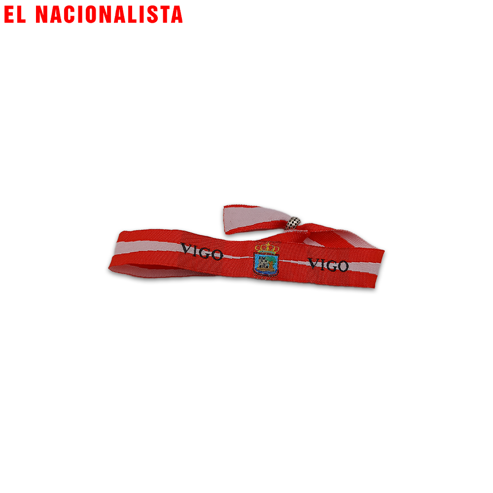 Pulsera Vigo – Roja con Escudo
