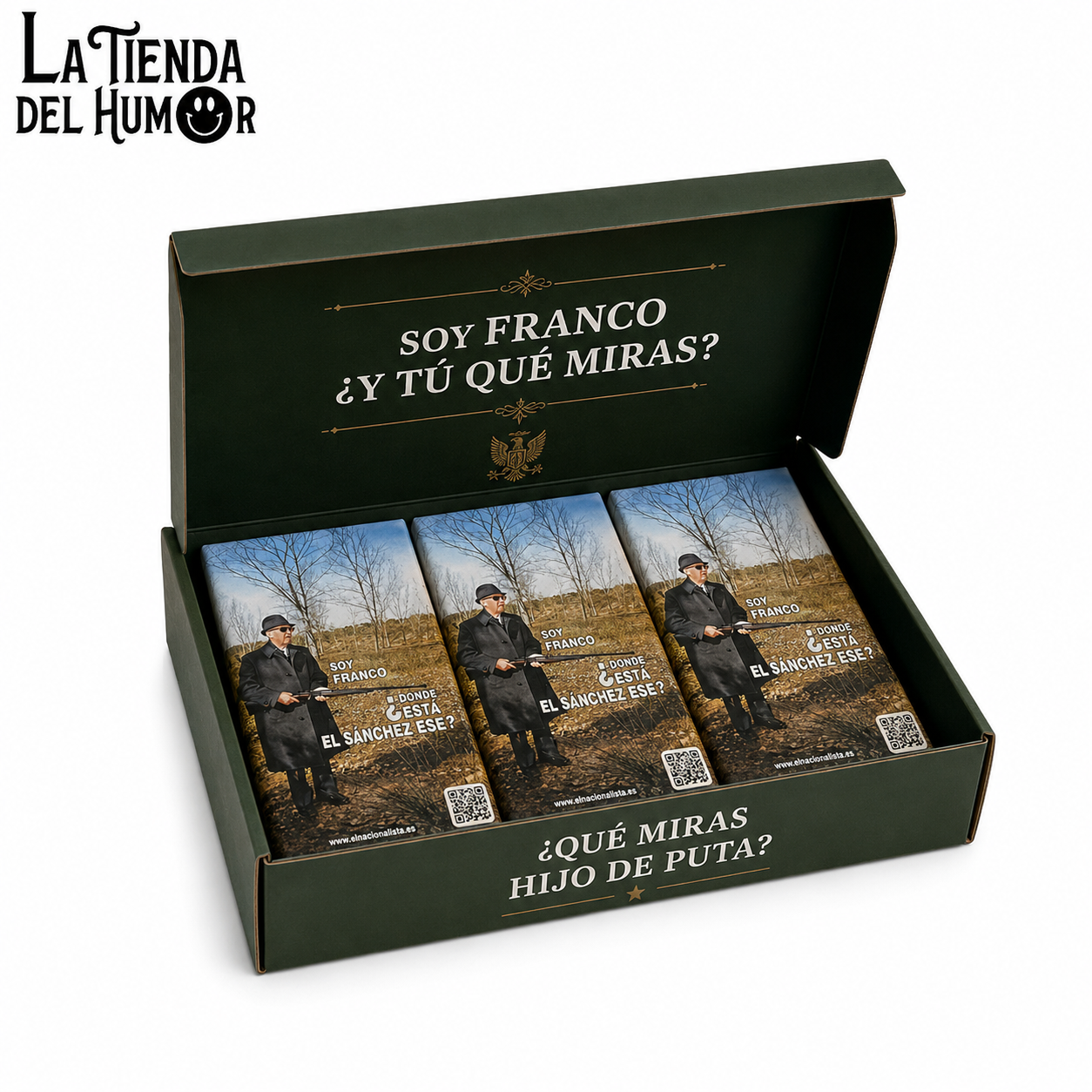 Expositor Caja 20 Chocolates DONDE ESTA EL SÁNCHEZ ESTE?