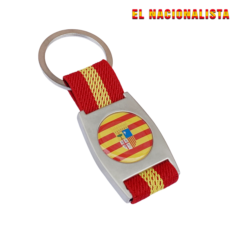Llaveros: Llavero de Aragón con cinta elástica