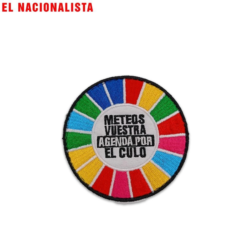 Parche Velcro Anti Agenda 2030 – Meteos Vuestra Agenda