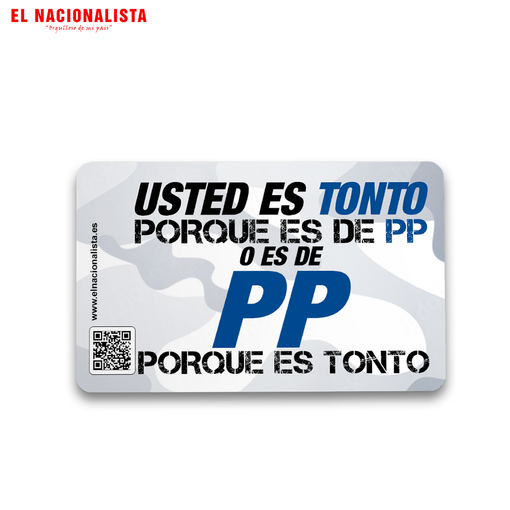 Imán Cuadrado Usted es Tonto - PP