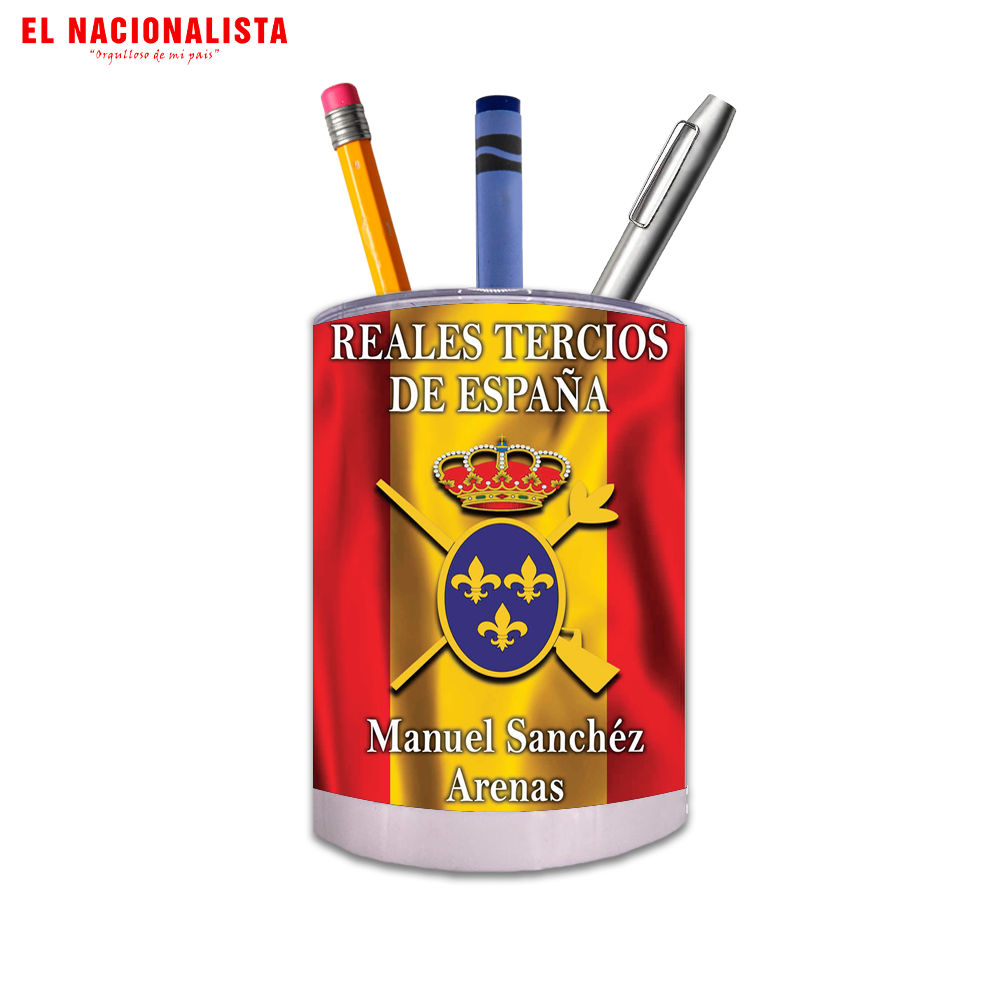 Porta Lápices Circular Tercios de España – Cubilete de Escritorio Tercios de España