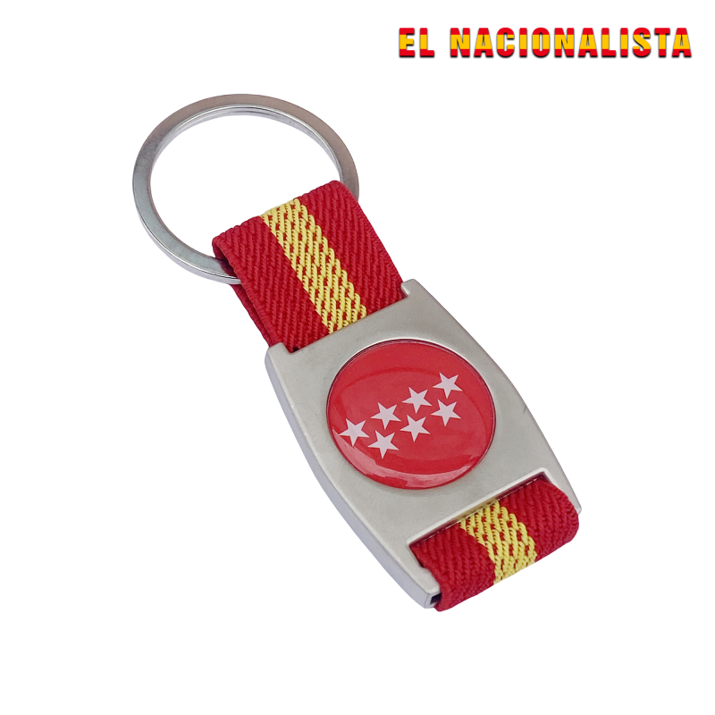 Llaveros: Llavero de Madrid con cinta elástica