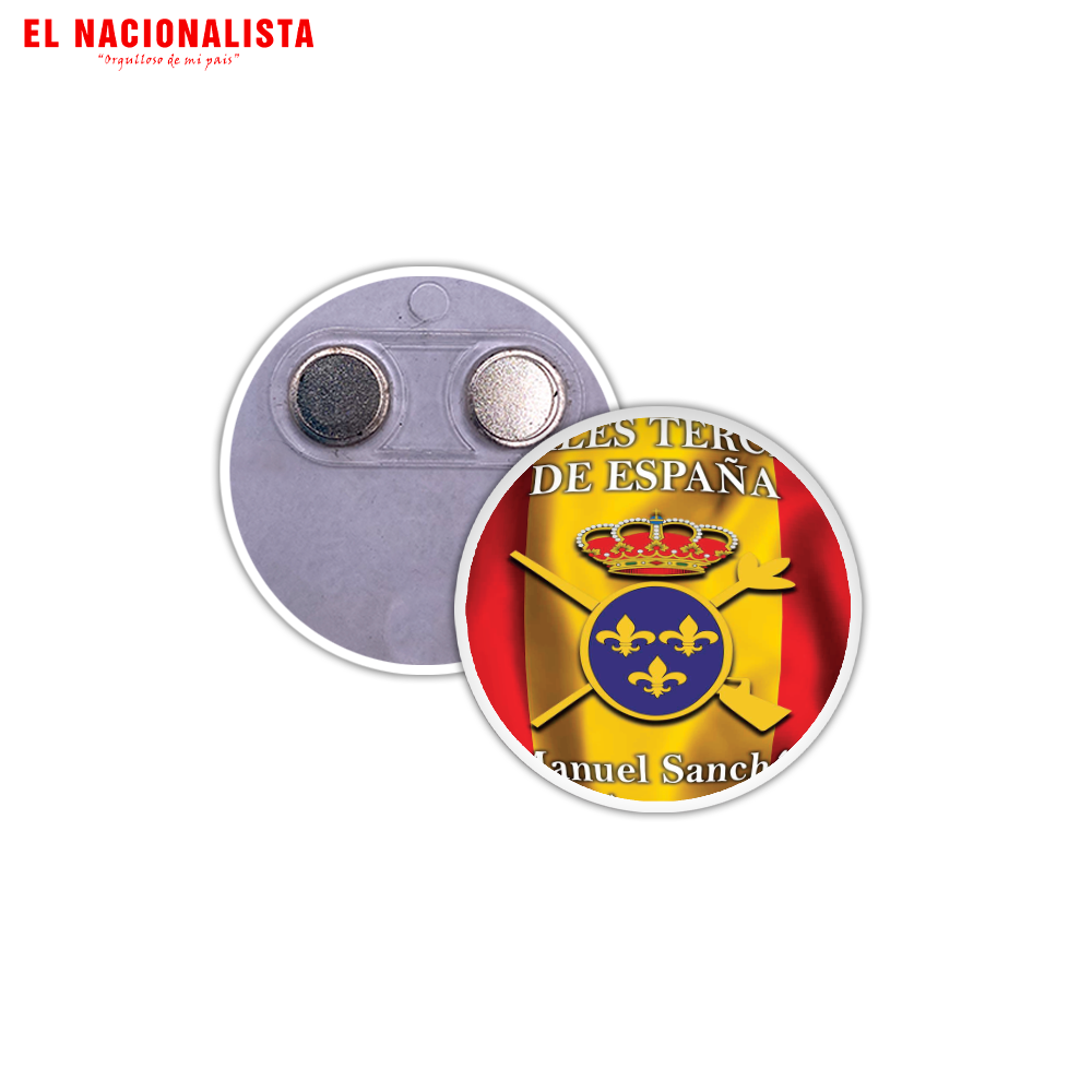 Imán Redondo para Nevera Tercios de España – Souvenir Magnético Tercios de España