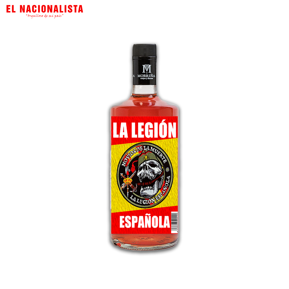Botella de Licor Artesanal Legión Española Novios de la Muerte – Edición Premium con Emblema Legionario