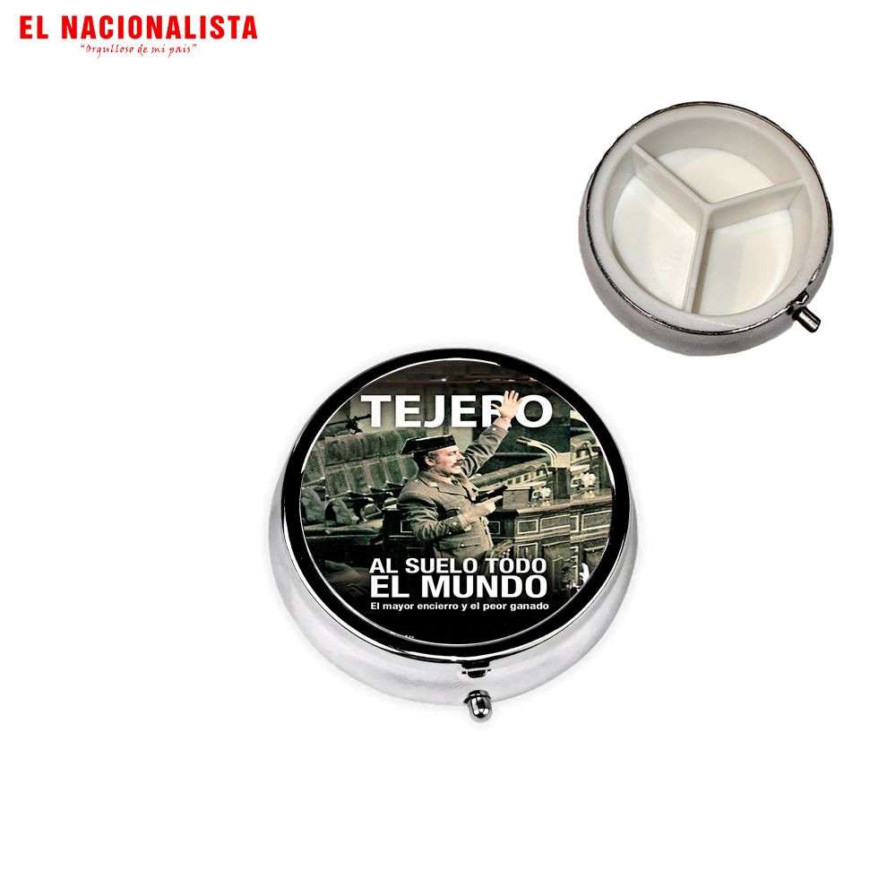 Pastillero Redondo Tejero Al suelo todo el mundo – Práctico y Original Tejero Al suelo todo el mundo