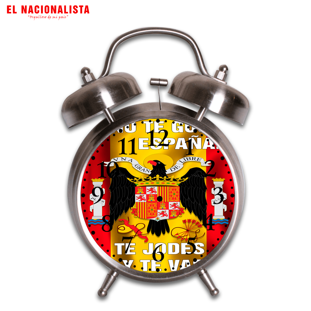 Reloj Despertador SI NO TE GUSTA ESPAÑA TE JODES Y TE VAS – Despertador de Mesa SI NO TE GUSTA ESPAÑA TE JODES Y TE VAS
