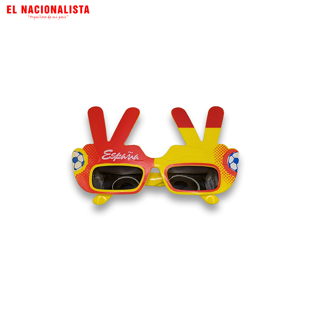 Gafas de España de Fiesta – Gafas Divertidas de Animación con Gesto de Victoria para el Mundial