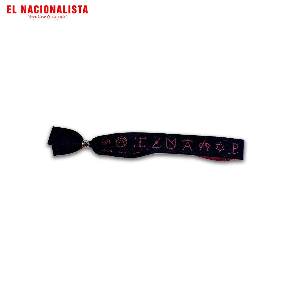 Pulsera Marcas España – Negra con Símbolos