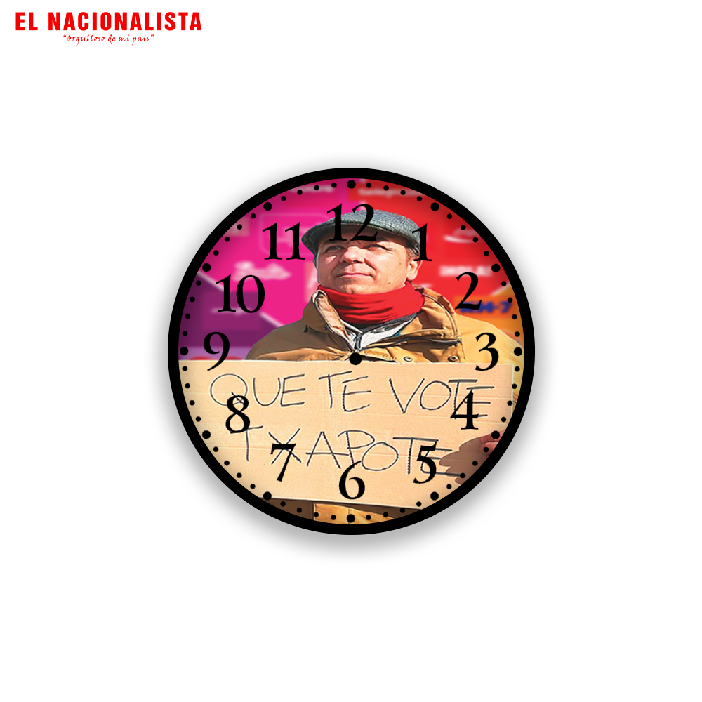 Reloj de Pared Que te vote Txapote – Puntualidad con Estilo Que te vote Txapote