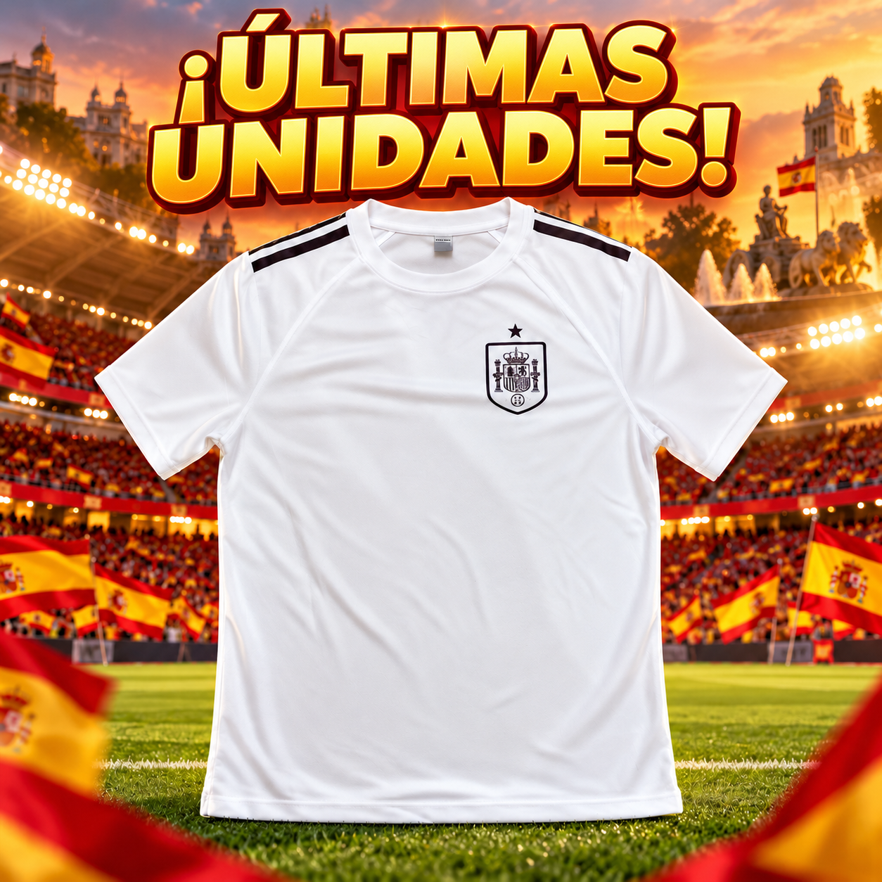 Camiseta Seleccion Espanola Estrella Blanca