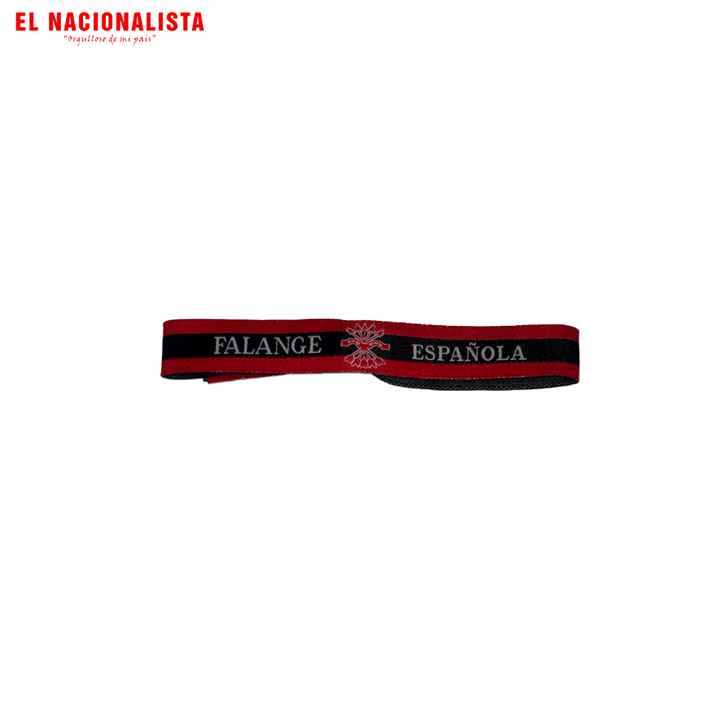 Pulsera Falange Española – Negra y Roja
