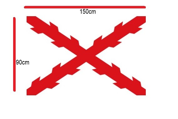 Bandera: Bandera de la Cruz de Borgoña