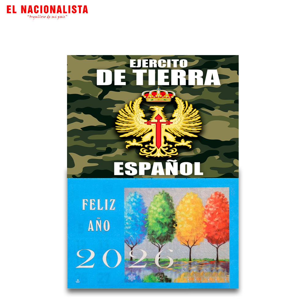 Calendario 2026 Ejército de Tierra Español – Planificador Anual con Emblema del Ejército de Tierra