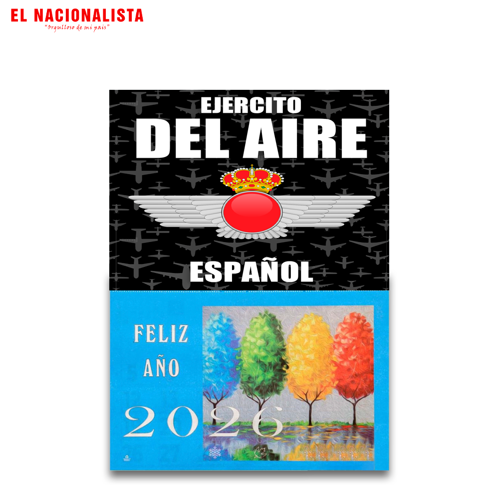 Calendario 2026 Ejército del Aire Español – Planificador Anual con Emblema del Ejército del Aire