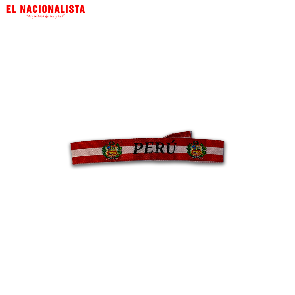 Pulsera Perú – Bandera con Escudo