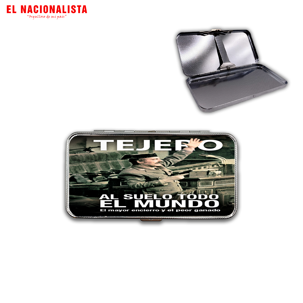 Pitillera Tejero Al suelo todo el mundo – Elegancia de Bolsillo Tejero Al suelo todo el mundo