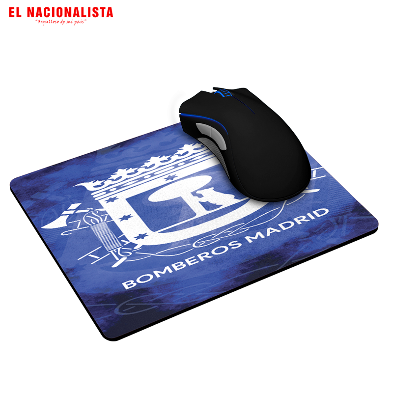 Alfombrilla para Ratón Bomberos Madrid – Alfombrilla de Escritorio con Escudo Oficial