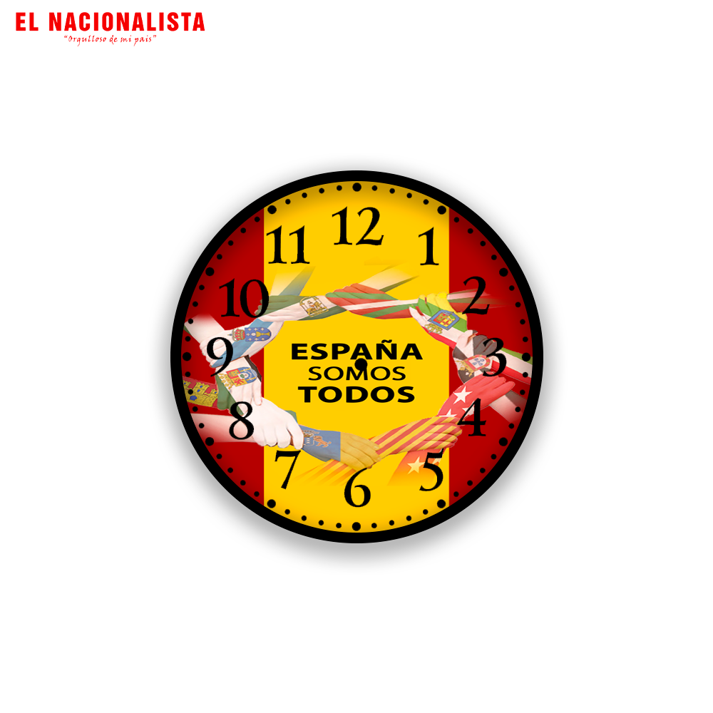 Reloj de Pared España somos todos – Hora con Estilo España somos todos