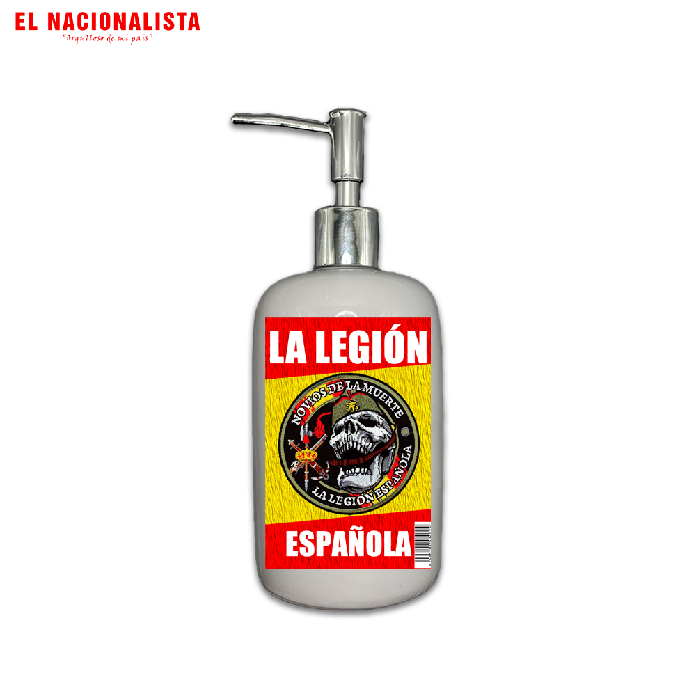Dispensador de Jabón Legión Española Novios de la Muerte – Dosificador de Baño con Emblema Legionario