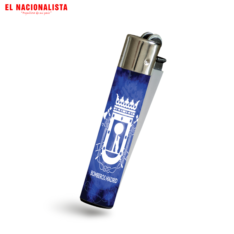 Mechero Clásico Bomberos Madrid – Encendedor con Escudo Oficial