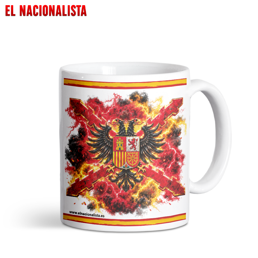 Taza Escudo Águila Cruz de Borgoña