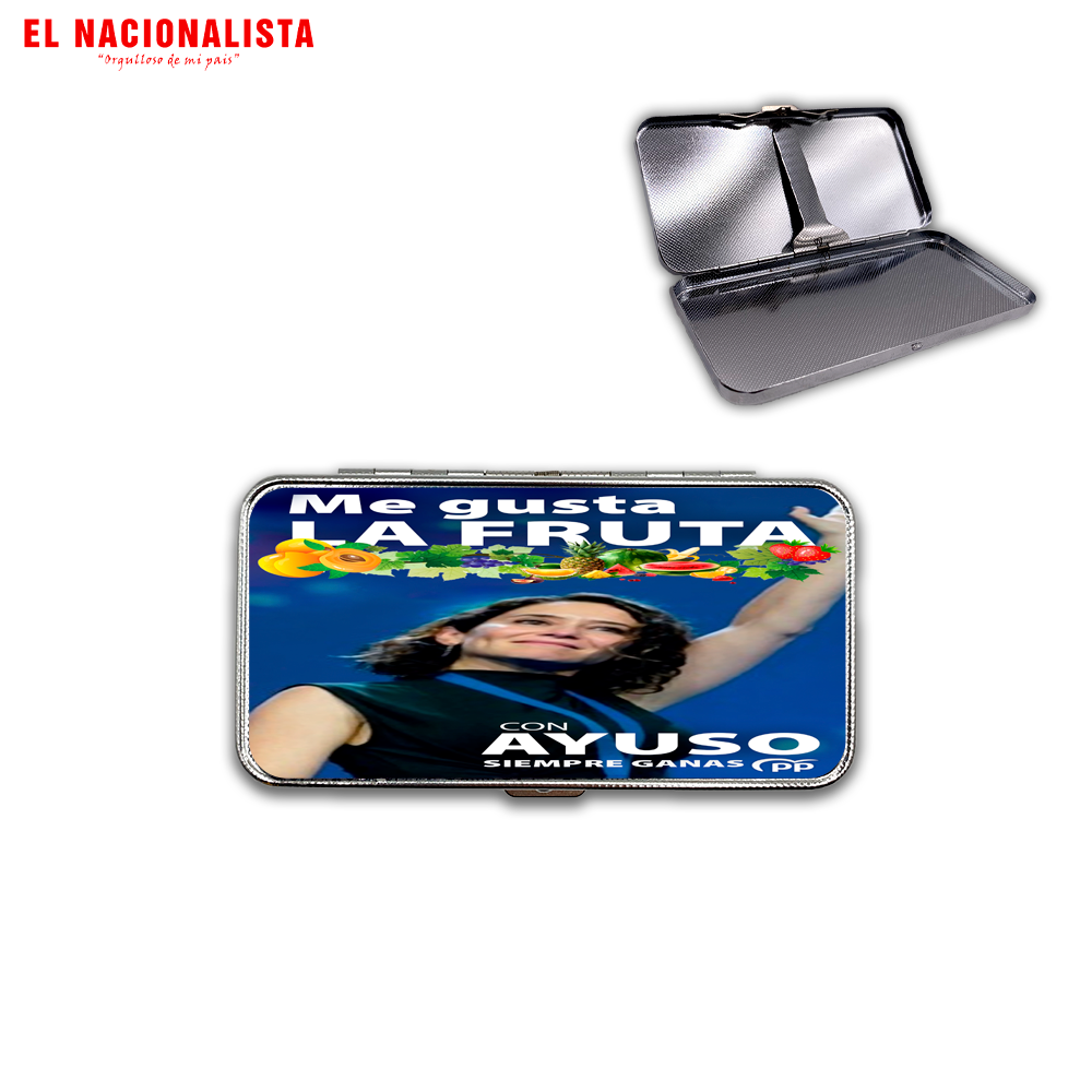 Pitillera Metálica Ayuso – Estuche de Bolsillo Me Gusta la Fruta