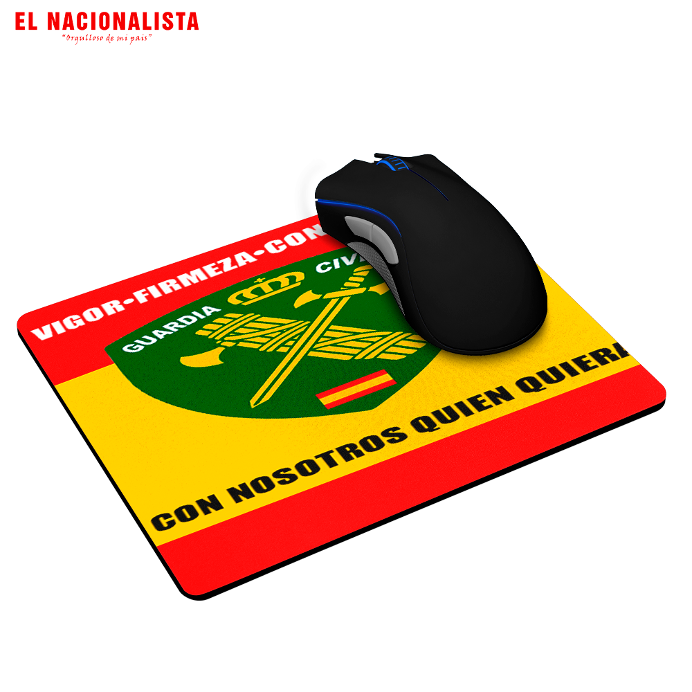 Alfombrilla para Ratón Guardia Civil España – Alfombrilla de Escritorio con Emblema de la Guardia Civil