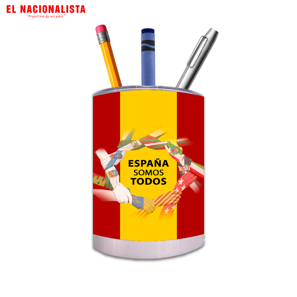 Porta Lápices Circular España somos todos – Orden con Estilo España somos todos