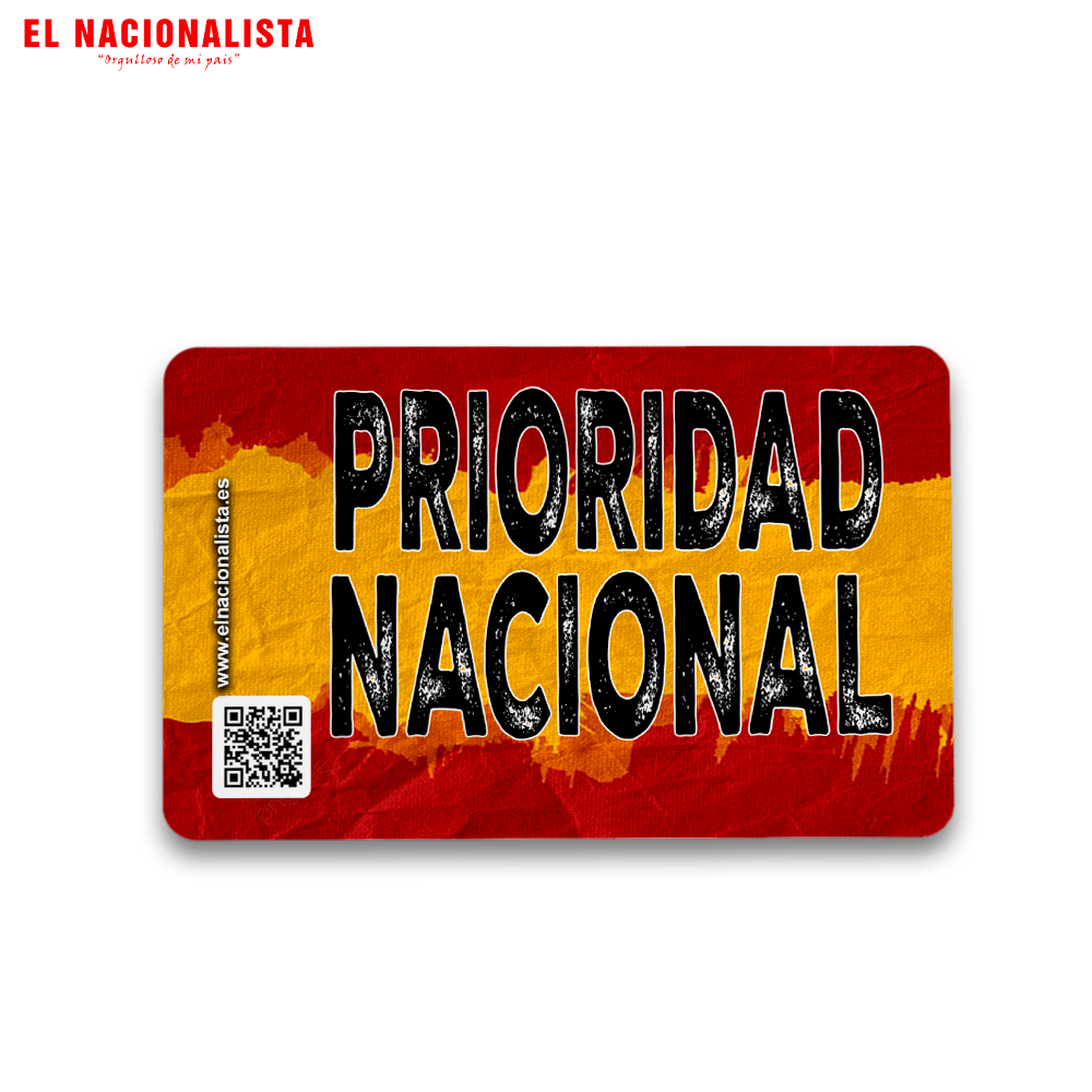 Imán Cuadrado Prioridad Nacional