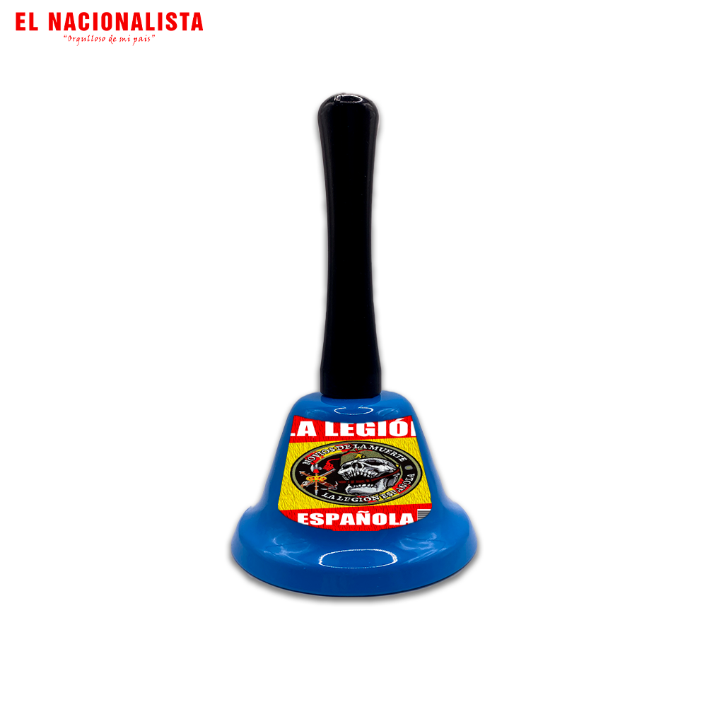Campana Decorativa Legión Española Novios de la Muerte – Campanilla con Mango y Emblema Legionario