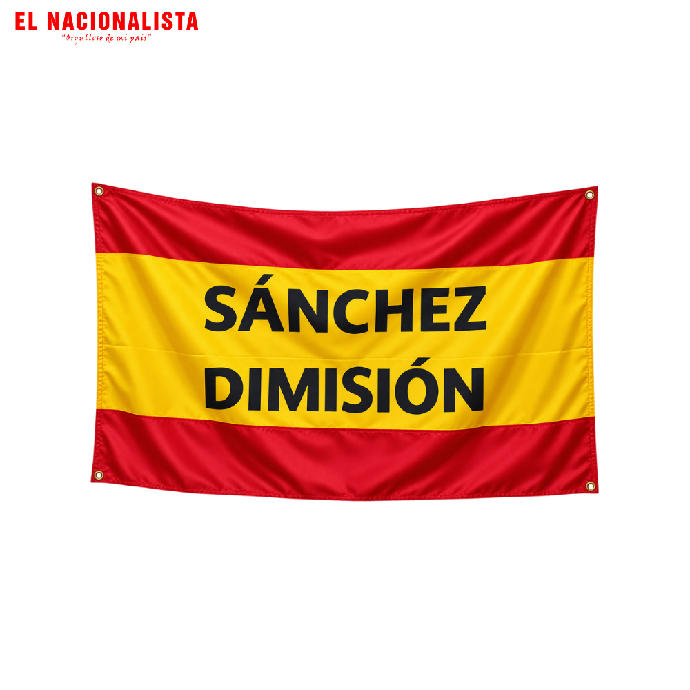 Bandera De España Sánchez Dimisión