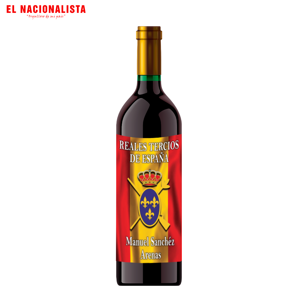 Botella de Vino Dorado Tercios de España – Edición Especial Tercios de España