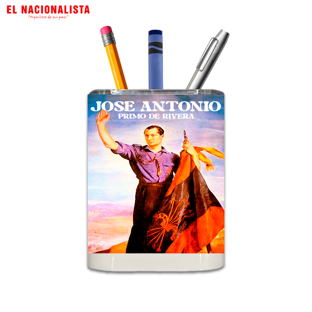 Porta Lápices Cuadrado Jose Antonio Primo de Rivera – Cubilete Organizador Jose Antonio Primo de Rivera
