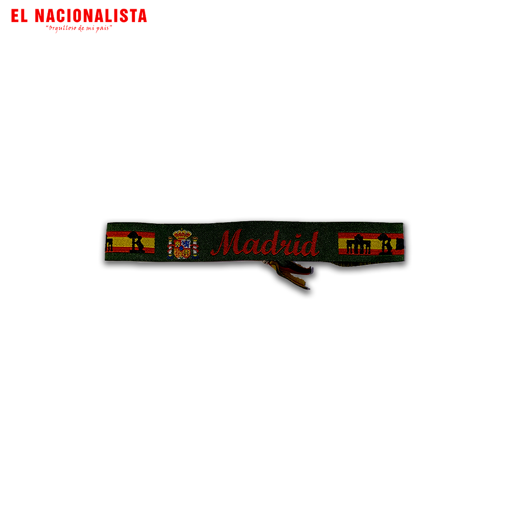 Pulsera Madrid Escudo – Verde con Toros y Banderas
