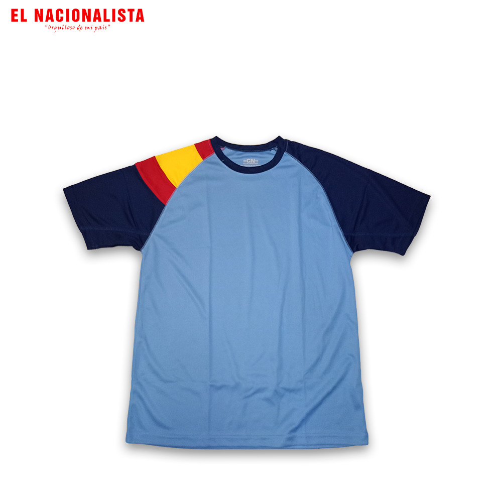 Camiseta Raglan España Azul Celeste