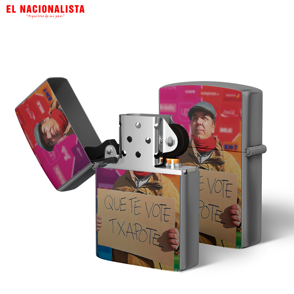 Mechero Zippo Que te vote Txapote – Llama con Carácter Que te vote Txapote